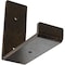 Ekena Millwork Steel Hanging Shelf Bracket, Antiqued Brass 2"W x 6"D x 5 1/2"H BKTM02X06X05HSABS - alternate 1
